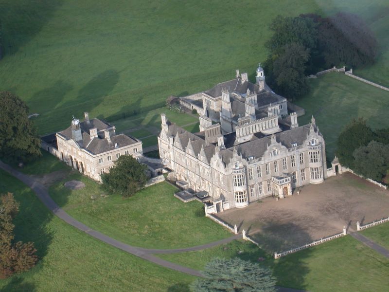 Lilford Hall Aerial View